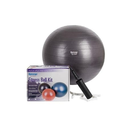 AGM Group 38112 65 Cm Fitness Ball Kit - Dark Purple